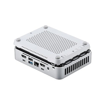 ASUS NUC 14 Pro+ Barebone with Intel 14thGen Core Ultra 7 155H (NPU Support), up to 96GB DDR5 RAM, Dual Storage, Thunderbolt 4, Wi-Fi 6E & Bluetooth 5.3, Silver Aluminum Chassis with VESA Mount