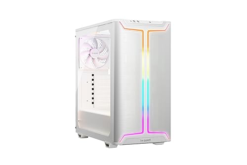 be quiet! Pure Base 501 DX White Mid-Tower ATX Case | High Airflow | 3 Preinstalled Pure Wings 3 140mm PWM Fans | Optimized Air Pressure | BGW77 White DX