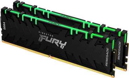 Kingston Fury Desktop PC Memory, DDR4, 3600MT/S, 2 x 16GB Kingston Fury Renegade RGB CL16 KF436C16RB1AK2/32 RGB LED 32GB (16GB×2?; 8Gbit???) 3600 MT/s 16GB x 2