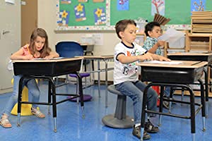 Kore design Kore Kids Pre-Teen Wobble Chair - Flexible Seating Stool for Classroom, Home &amp; School, ADD/ADHD - Made in The USA - Age 10-11, Grade 5-6, Dark Blue (18.7in) Dark Blue Pre-Teen (18.7in Tall)