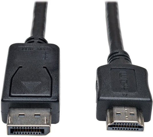 TRIPP Lite DisplayPort to HDMI Cable Adapter, DP to HDMI (M/M), DP2HDMI, 1080P, 6 ft. (P582-006),Black 6 ft. DisplayPort Adapter