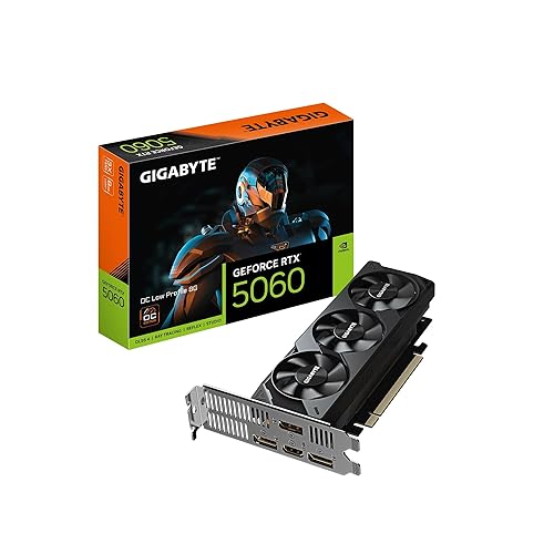 GIGABYTE Low Profile GeForce RTX 5060 8GB GDDR7 PCI Express 5.0 Low Profile Graphics Card GV-N5060OC-8GL