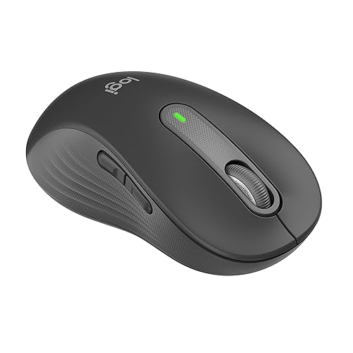 Logitech Signature M650 L Left Wireless Mouse - For Large Sized Left Hands, 2-Year Battery, Silent Clicks, Customizable Side Buttons, Bluetooth, for PC/Mac/Multi-Device/Chromebook - Graphite Graphite Left Handed Large Size