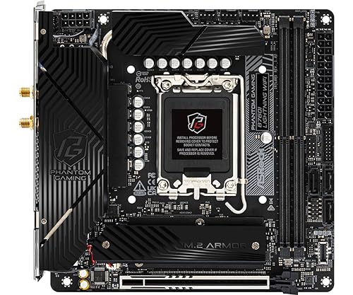 ASRock Phantom Gaming B760I Lightning WiFi 8600 DDR5 96GB SATA3 6.0 Gb/s Mini-ITX LGA1700 Motherboard