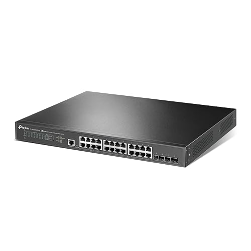 TP-Link Jetstream 24-Port 2.5GBASE-T, 4 10GE SFP+ L2+ Managed Switch with 16-Port PoE+ & 8-Port PoE++ (TL-SG3428XPP-M2) - 24× 2.5 Gbps Ports, Omada SDN Integrated, Cloud Access, Robust Security & QoS