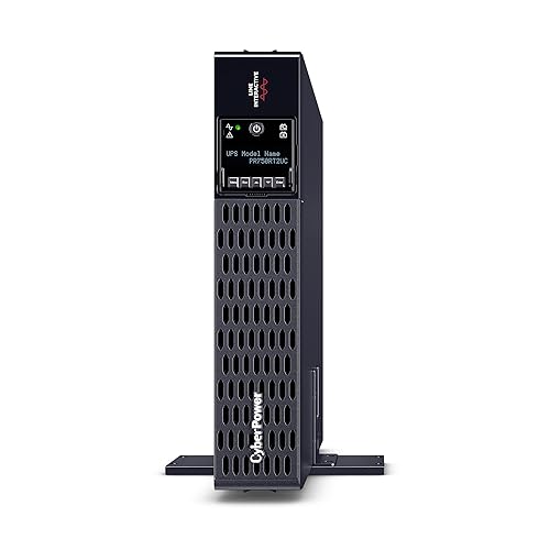 CyberPower PR750RT2UC Smart App Sinewave UPS System, 750VA/750W, 8 Outlets, 2U Rack/Tower, AVR, Built-in Cloud Monitoring Standard 750VA