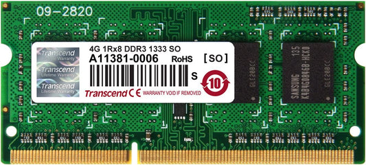 Transcend Information 4gb Ddr3 1333 So-dimm 1rx8