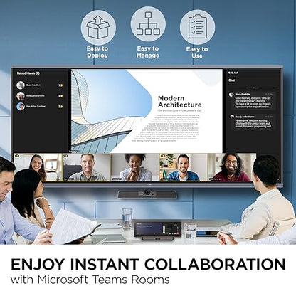 ViewSonic MRC1010-TN 10.1" Touch Console Certified for Microsoft Teams Rooms with Anti-Glare, Full HD, 10-Point Multi-Touch, USB-C, Motion Sensor, HDMI ingest, and USB Input