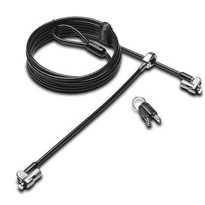 Kensington MicroSaver 2.0 Keyed Twin Cable Lock for Laptops & Other Devices (K65048WW)