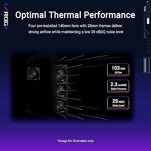 ASUS ROG Strix Helios II EATX mid-Tower Gaming PC case, with Dual Tempered Glass Side Panels, Support for Graphics Cards up to 450mm Long, Graphics Card Braces and Support for up to 420mm radiators