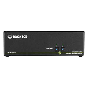 Black box network services Black Box Dual-Head - KVM/Audio Switch - 2 x KVM/Audio - 1 Local User - Desktop - TAA Compliant