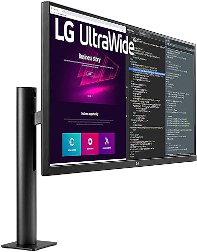 LG 34WN780-B UltraWide Monitor 34 21:9 QHD (3440 x 1440) IPS Display, HDR10, AMD FreeSync, 3-Side Virtually Borderless Design, Ergo Stand - Black 34; UWQHD; 21:9
