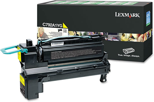 Lexmark C792A1YG Toner Cartridge (Yellow, 1-Pack) in Retail Packaging