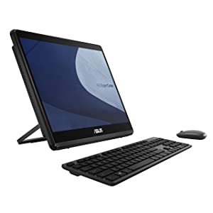 ASUS ExpertCenter E1 AiO 15.6” All-in-One Desktop Computer, Intel® Celeron® N4500 Processor, 15.6” LCD Touchscreen Display, 8GB DDR4 RAM, 256GB PCIe SSD, Wireless Keyboard and Mouse, E1600WKAT-DIN45T