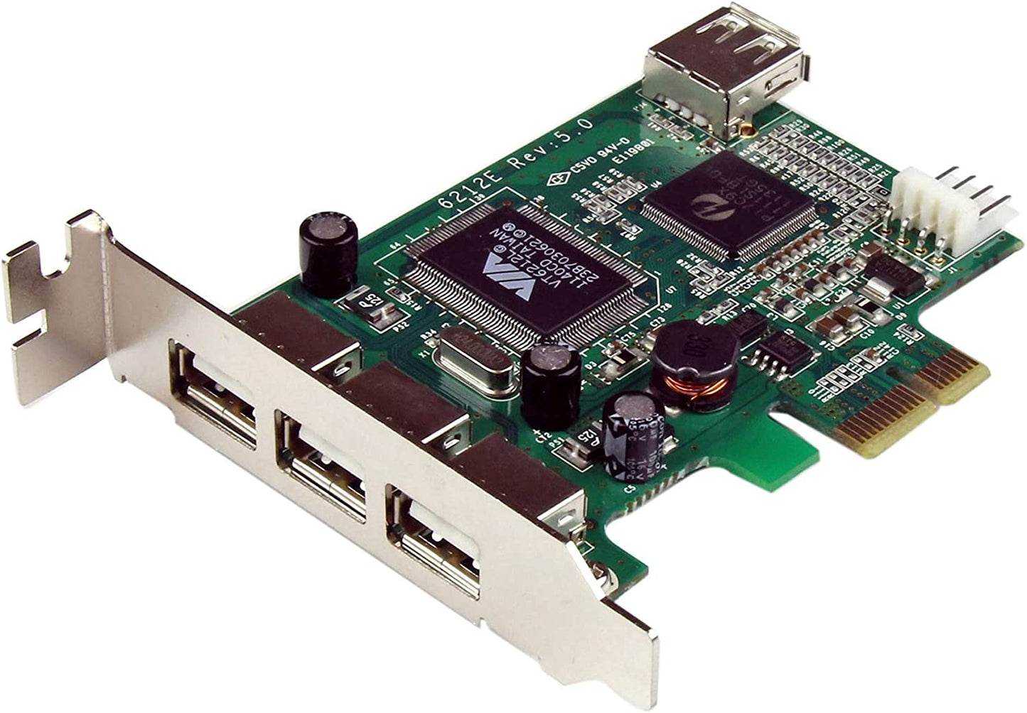 StarTech.com 4 Port PCI Express Low Profile High Speed USB Card - PCIe USB 2.0 Card - PCI-E USB 2.0 Card (PEXUSB4DP)