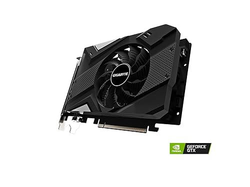 GIGABYTE GeForce GTX 1650 D6 OC 4G Graphics Card, 170mm Compact Size, 4GB 128-Bit GDDR6, GV-N1656OC-4GD REV2.0 Video Card