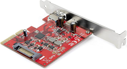 StarTech.com 2-Port 10Gbps USB-A &amp; USB-C PCIe Card - USB 3.1 Gen 2 PCI Express Type C/A Host Controller Card Adapter - USB 3.2 Gen 2x1 PCIe Expansion Add-On Card - Windows, macOS, Linux (PEXUSB311AC3)