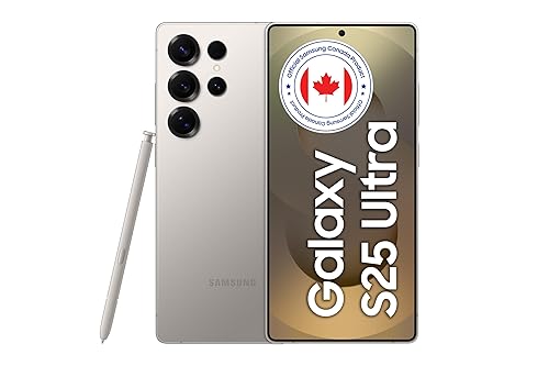 Samsung Galaxy S25 Ultra - Titanium Grey, 512GB, AI Smartphone, 6.9" AMOLED Display, 200MP, S-Pen Included, Cross App, Night Video (Unlocked, CAD Version & Warranty) S25 Ultra 512GB Titanium Grey