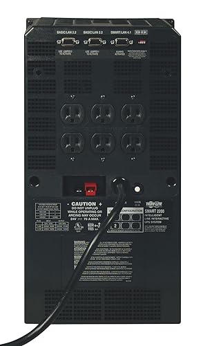 Tripp Lite SMART2200NET 2200VA 1700W UPS Smart Tower AVR 120V XL DB9 for Servers, 6 Outlets 2200VA / Expandable