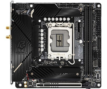 ASRock Phantom Gaming B760I Lightning WiFi 8600 DDR5 96GB SATA3 6.0 Gb/s Mini-ITX LGA1700 Motherboard