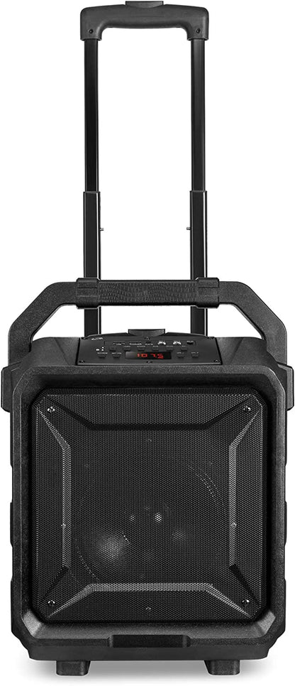 iLive ISB659B Wireless Tailgate Party Speaker, with Built-in Rechargeable Battery and Roller Wheels, Black