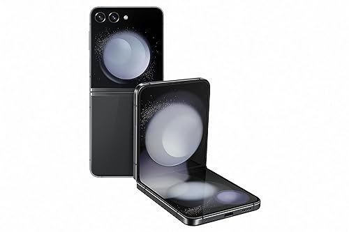 Samsung Galaxy Z Flip5 256GB Graphite, 6.7 dynamic AMOLED main display , 3.4 cover screen with 12+12 MP Camera, 8GB RAM, IPX8 rating, pocket sized (CAD version and Warranty) Graphite 256 GB Z Flip5 Phone Only