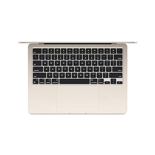 Apple 2024 MacBook Air 13-inch Laptop with M3 chip: 13.6-inch Liquid Retina Display, 8GB Unified Memory, 256GB SSD Storage, 1080p FaceTime HD Camera, Touch ID; Starlight, English Backlit Keyboard English Starlight M3 chip with 8-core CPU and 8-core GPU