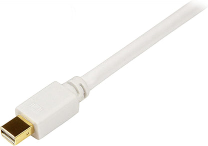 StarTech.com 6 ft Mini DisplayPort to DVI Adapter Cable - Mini DP to DVI Video Converter - MDP to DVI Cable for Mac / PC 1920x1200 - White (MDP2DVIMM6W) 6 ft / 2m White