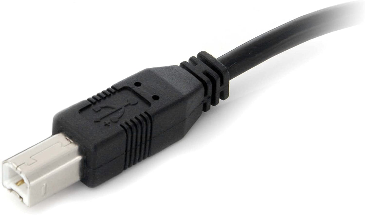 StarTech.com 9 m / 30 ft Active USB A to B Cable - M/M - Black USB 2.0 A to B Cord - Printer Cable - Extension USB Cable (USB2HAB30AC) 30 ft / 9m