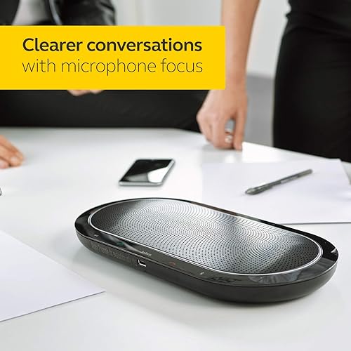 Jabra Speak 810 MS Wireless Bluetooth Speakerphone - Portable Conference Speaker with Superior Audio for Larger Conference Calls, Quick Set-Up - Certified for Microsoft Teams Skype Optimized Speak 810