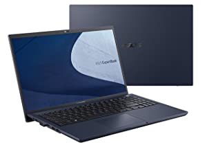 ASUS B1500CEAE-Q73WP-CB ExpertBook B1 Business Laptop, 15.6” FHD, Intel Core i7-1165G7, 12GB RAM, 512GB SSD, Military Grade Durable, Webcam Privacy Shield, Win 11 Pro, Star Black, Bilingual KB