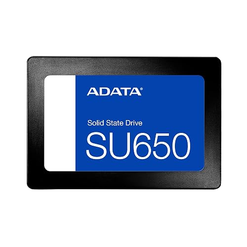 ADATA Ultimate SU650 Solid State Drive - 512GB Internal SSD - 2.5 SATA 6Gb/s - PC Upgrade - High-Speed, Secure Data Storage - Advanced Error Correction - Desktop Compatible - ASU650SS-512GT-R