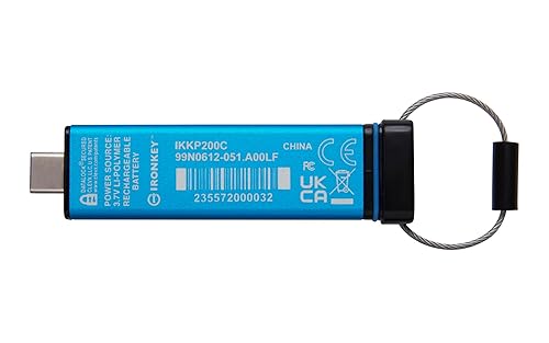 Kingston Ironkey Keypad 200 USB-C 16GB Encrypted Flash Drive | OS Independent...
