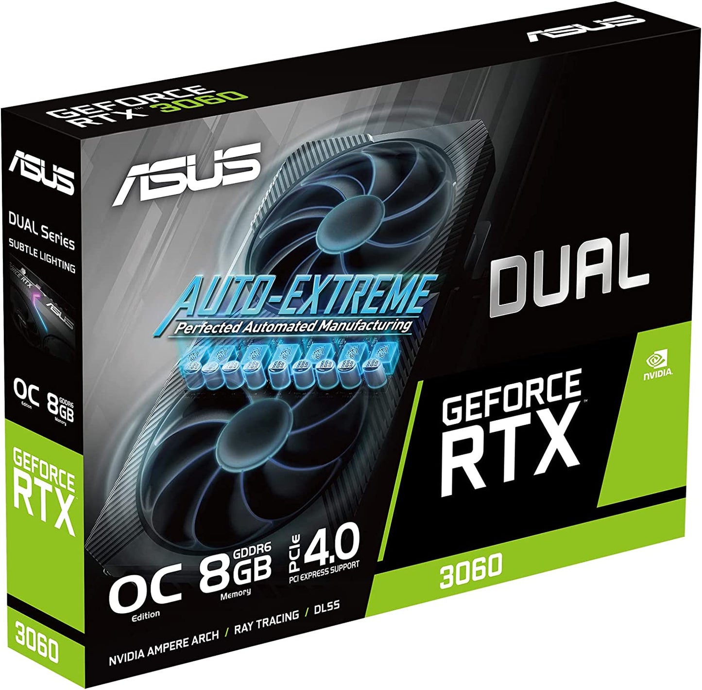 ASUS Dual GeForce RTX™ 3060 OC Edition 8GB GDDR6 (PCIe 4.0, 8GB GDDR6, HDMI 2.1, DisplayPort 1.4a)