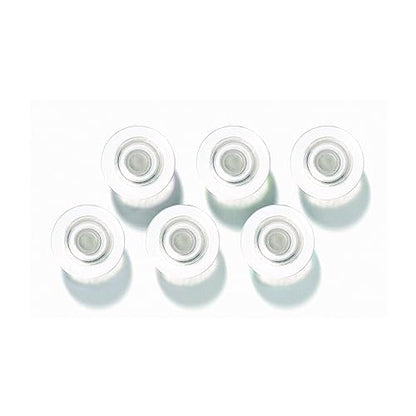 Quartet Glass Board Magnets, Large Rare Earth, 6-Pack Clear