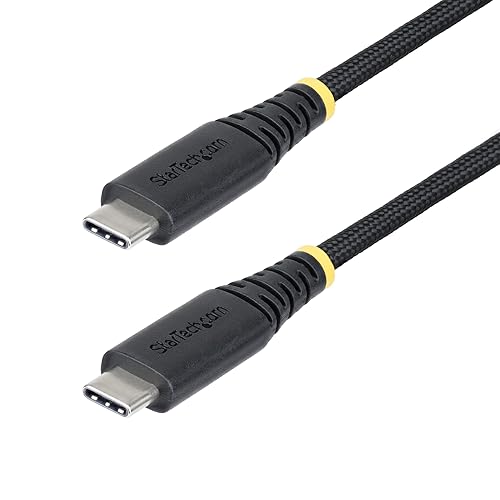StarTech.com 6ft (1.8m) USB-C Charging Cable, 240W (5A) PD EPR, Dual-Layer Silicone/Braided Jacket, Laptop Charger Cord, USB-IF Certified