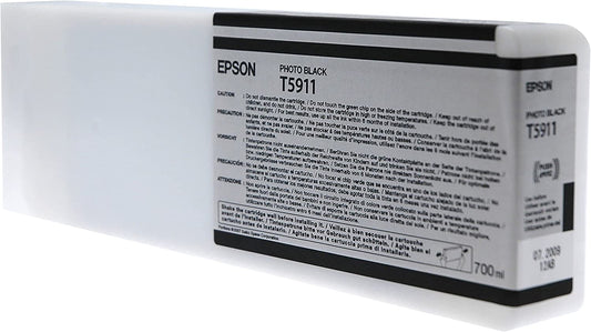 Epson Photo Black Ultra Chrome K3 Ink Cartridge, 700 ml (T591100)