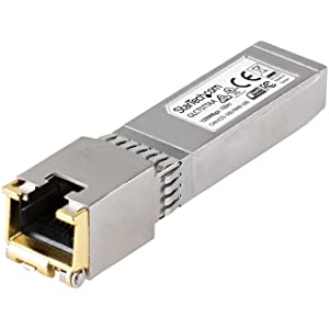 StarTech.com Cisco GLC-T Compatible SFP Module - 1000BASE-T - SFP to RJ45 Cat6/Cat5e - 1GE Gigabit Ethernet SFP - RJ-45 100m - Cisco Firepower, ASR920, IE2000 (GLCTSTTAA) GLC-T (TAA) Single