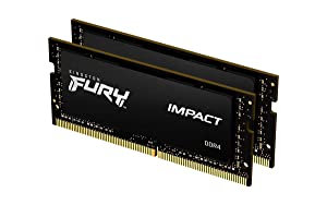 Kingston Fury Impact 32 GB (2 x 16 GB) 2666MHz DDR4 CL15 Laptop Memory Kit of 2 KF426S15IB1K2/32 Kit of 2 2666MHz 32 GB