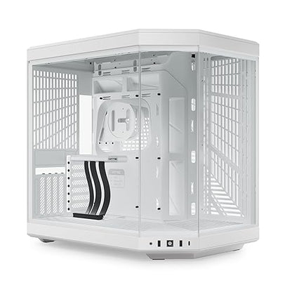 HYTE Y70 Dual Chamber ATX Mid Tower Modern Aesthetic Case - Snow White