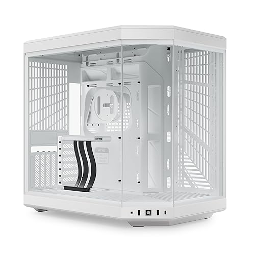 HYTE Y70 Dual Chamber ATX Mid Tower Modern Aesthetic Case - Snow White