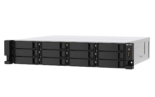 QNAP TS-1273AU-RP-8G-US 12 Bay High-Performance Rackmount NAS with 2 x 2.5GbE Ports, Redundant PSU