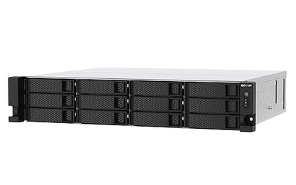 QNAP TS-1273AU-RP-8G-US 12 Bay High-Performance Rackmount NAS with 2 x 2.5GbE Ports, Redundant PSU