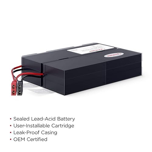 CyberPower RB1290X4L UPS Replacement Battery Cartridge, Maintenance-Free, User Installable, 12V/9Ah