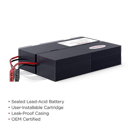 CyberPower RB1290X4L UPS Replacement Battery Cartridge, Maintenance-Free, User Installable, 12V/9Ah