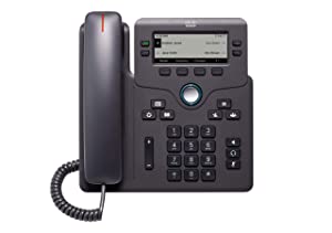 Cisco IP Phone 6841 with Multi-Platform Phone Firmware, 3.5-inch Grayscale Display, Regional Power Adapter Included, 4 SIP Registrations (CP-6841-3PW-NA-K9=)