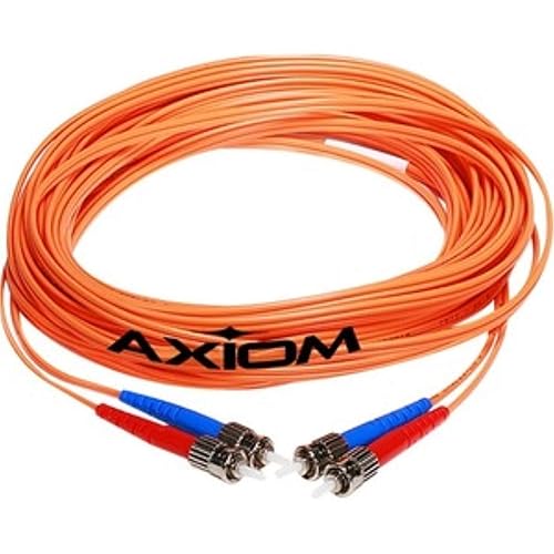 Axiom LC/LC Multimode Duplex OM1 62.5/125 Fiber Optic Cable 1m - Fiber Optic for Network Device - 3.28 ft - 2 x LC Male Network - 2 x LC Male Network
