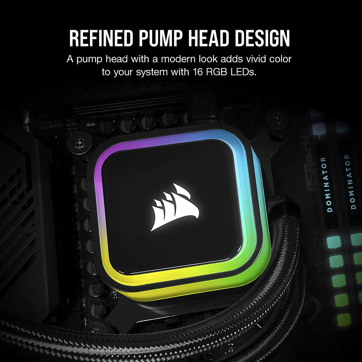 Corsair iCUE H150i RGB Elite Liquid CPU Cooler (16 Dynamic RGB LEDs, 120mm AF Elite Series FDB Fans, 360mm Radiator, iCUE Software Compatible, LGA 1700, 1200, 115X, 2066, and AM4 Sockets) Black