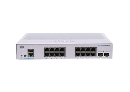CISCO DESIGNED Business CBS350-16T-2G Managed Switch | 16 Port GE | 2x1G SFP | Limited Lifetime Protection (CBS350-16T-2G) Switch 16-port GE / 2 x GE Uplinks