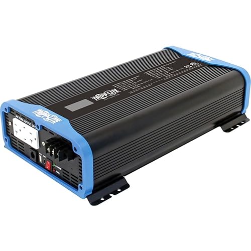 Tripp Lite 1000W Compact Pure Sine Wave Power Inverter, 3 Outlets, 1 USB + 1 USB-C Charging Ports, Remote Control via RJ12 Telephone Cable, 2-Year Warranty (PINV1000SW-120)
